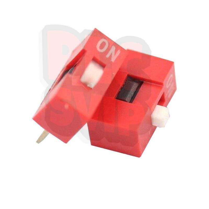 50Pcs Slide Type Switch Module 1-Bit 2.54mm 1 Position Way DIP Red Pitch
