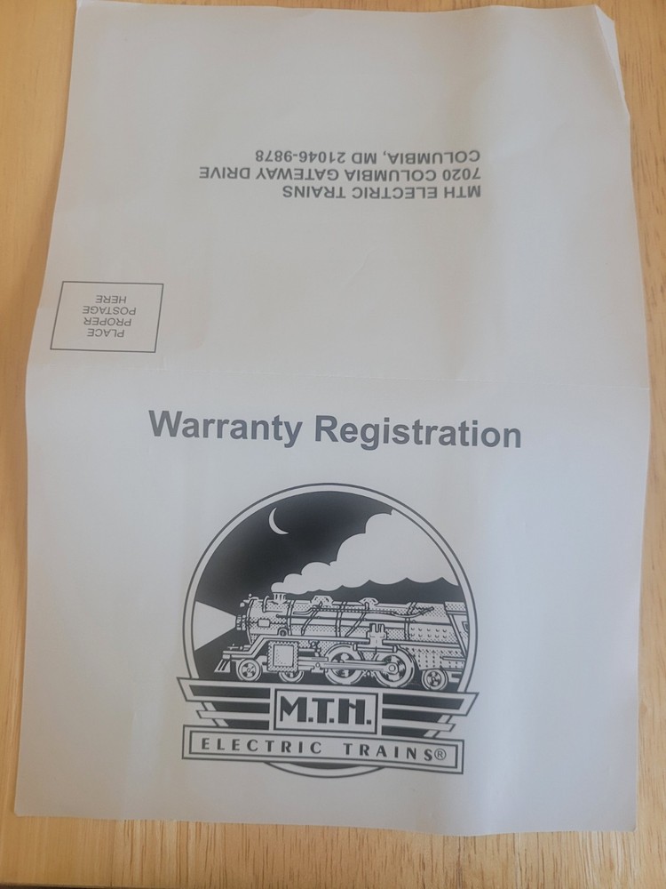 MTH Premier Superliner Sleeper & Diner Maintenence instructions - Manual