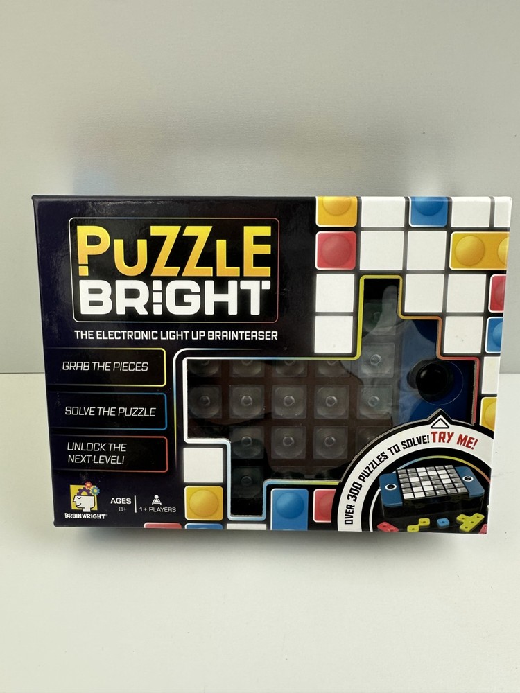 Brainwright Puzzle Bright Game The Electronic Light Up Brainteaser 8+ Open Box