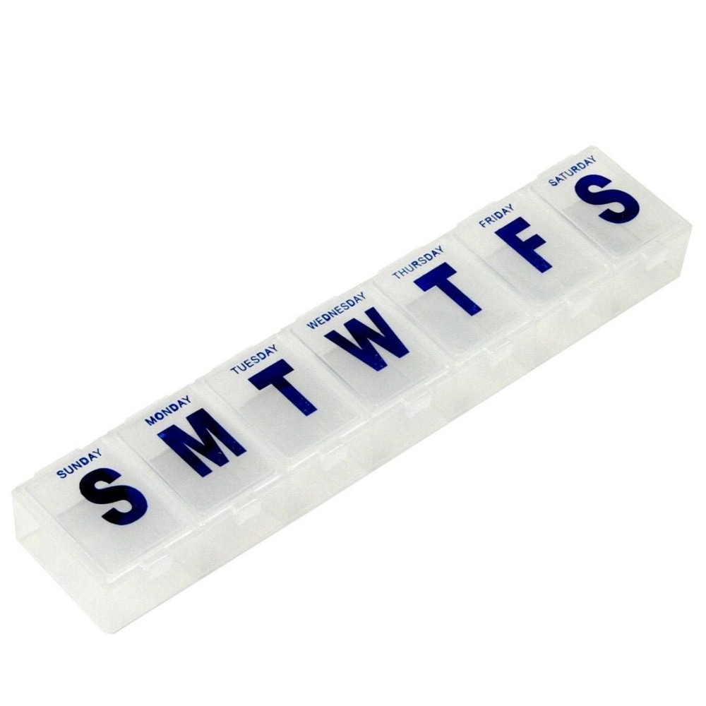7-Day Plastic Pill Case: 1 Pack