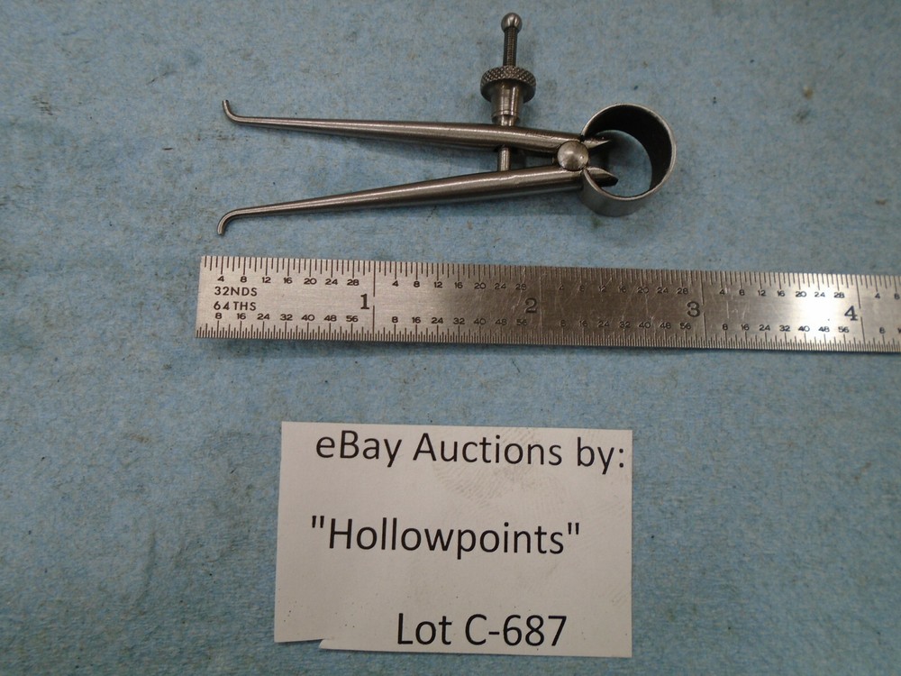 Lufkin 142 ToolMakers 2" Inside Caliper Round Leg Solid Nut for Machinist C687