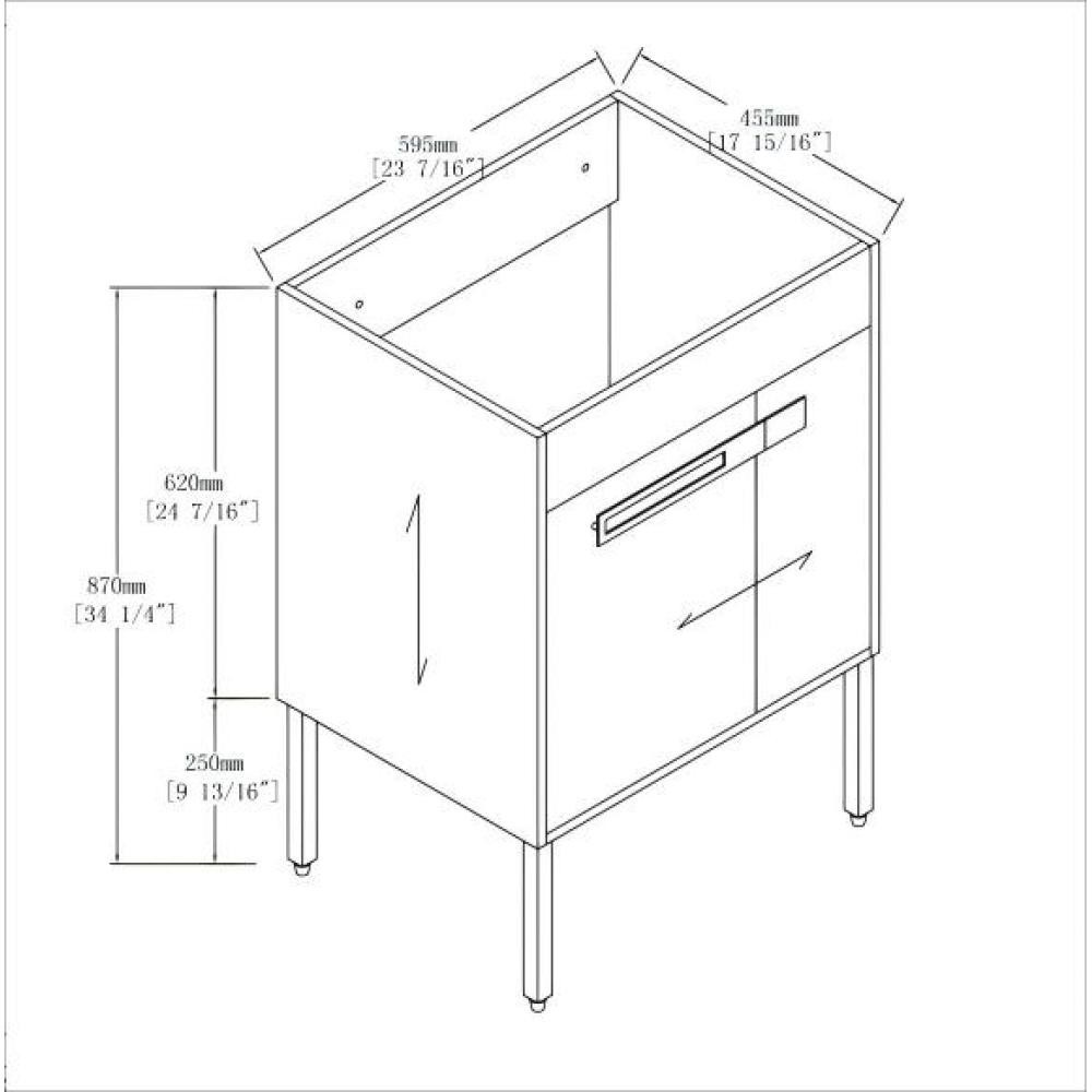 Freestanding Bathroom Vanity Floating Style Vanity Only