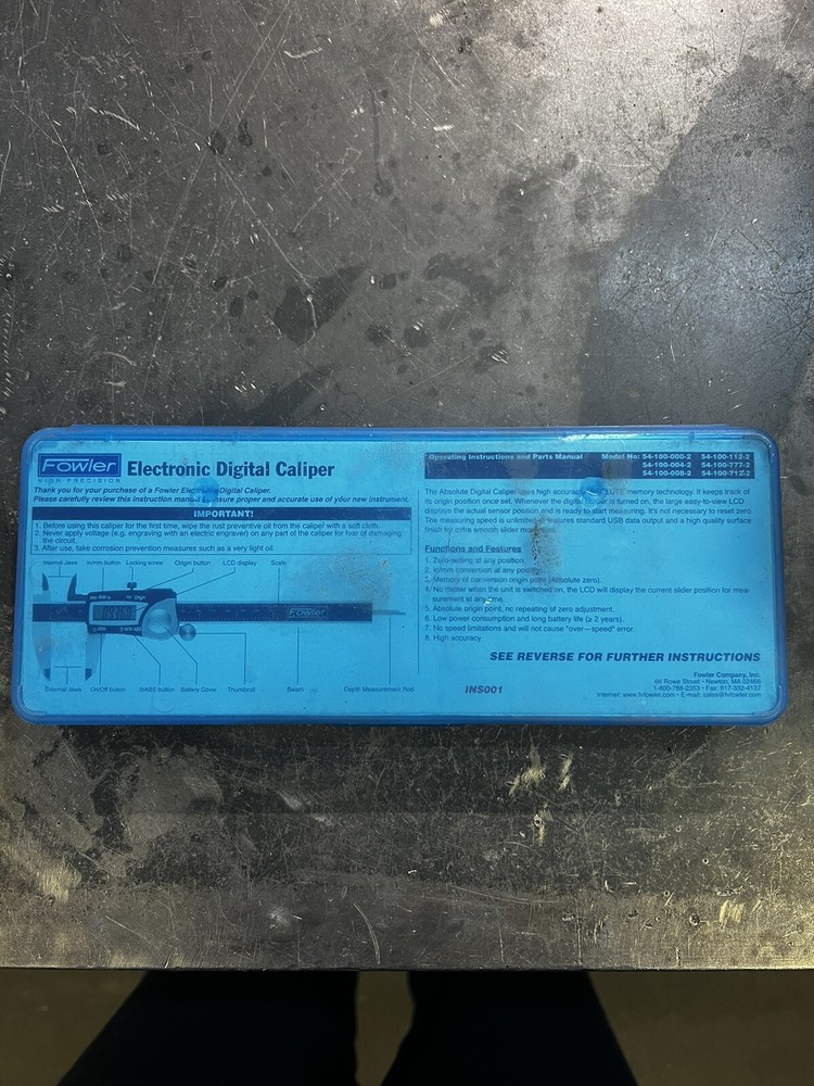 fowler digital caliper