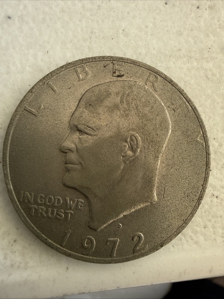 1972- S Eisenhower Silver Dollar