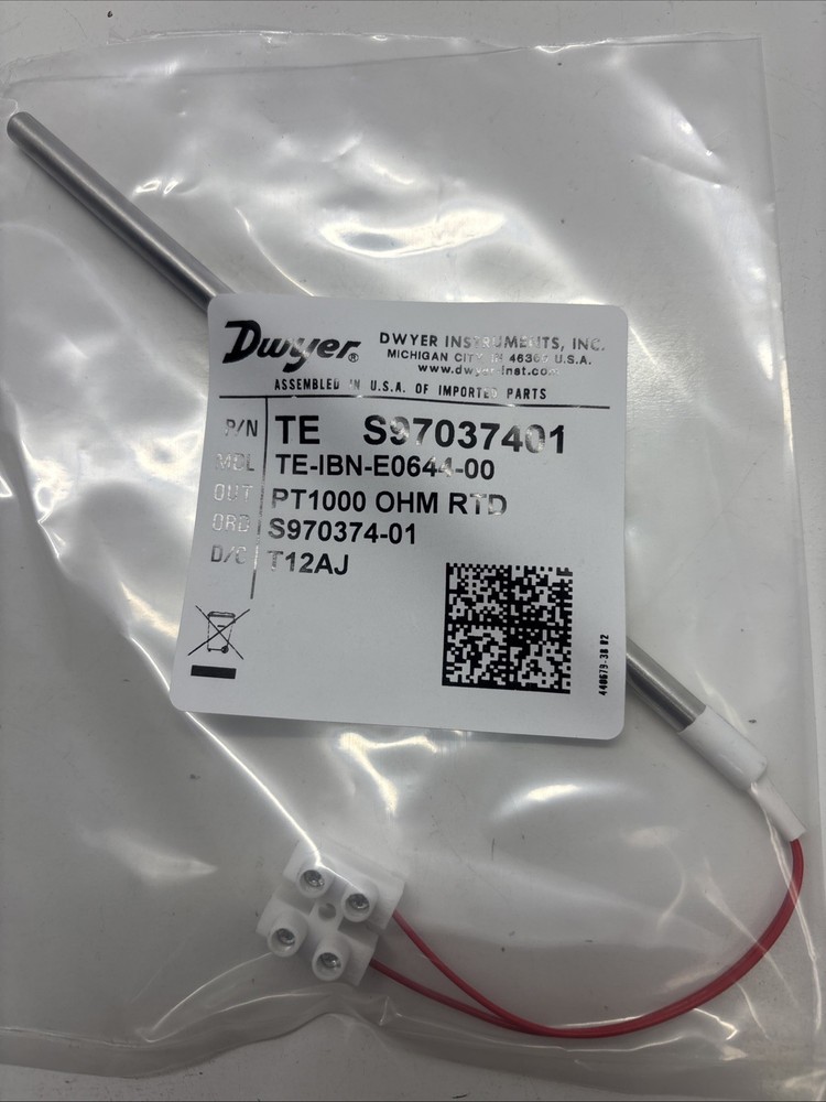 Dwyer Duct Temp Probé TE-IBN-E0644-00