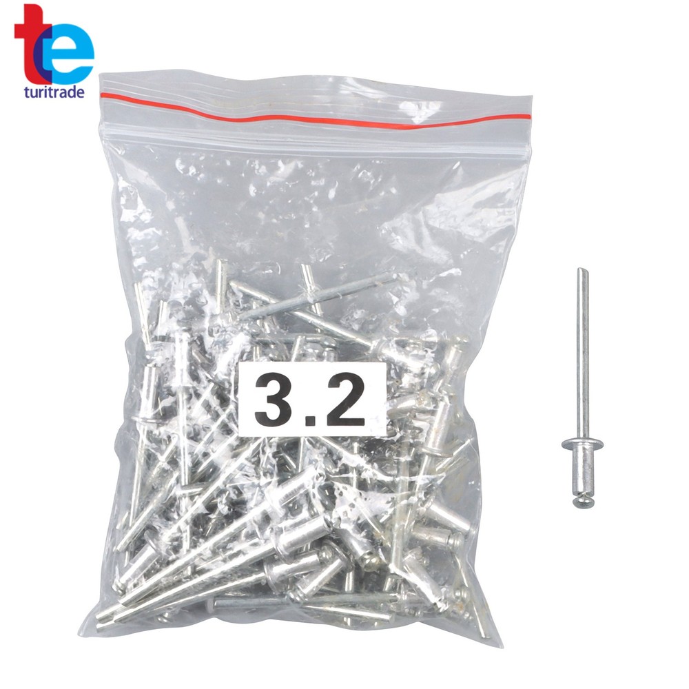 Multi-purpose 1/4 Pop Rivet Gun Kit 210Pcs Blind Rivets 13" Hand Riveter Tool