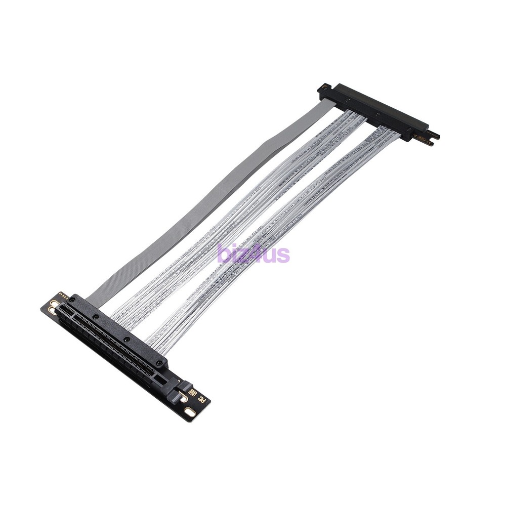30CM 90 Degree PCIE 4.0 Extension Cable 16x Shielded High Speed GPU Riser Cable