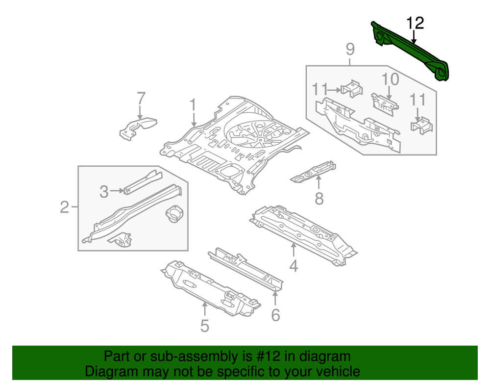 Genuine Mazda Rear Body Panel EC01-70-751C
