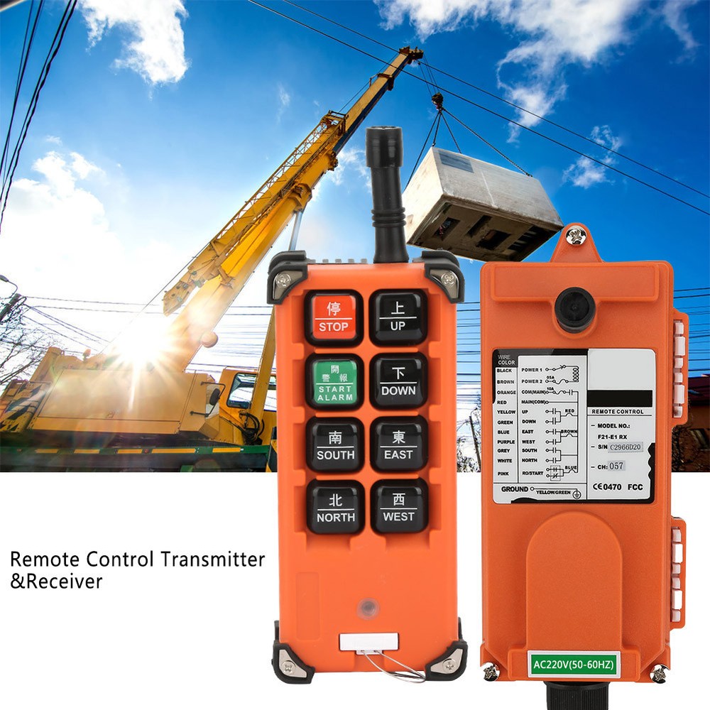 Wireless Remote Controller Hoist Remote Control 2 Transmitter 1 Receiver 220v