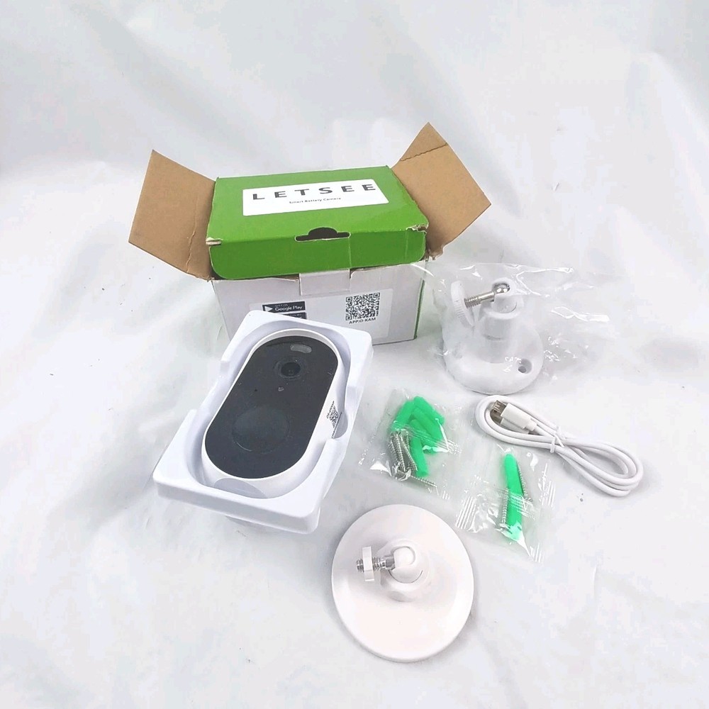 Letsee Smart Battery Camera Model: DS-450WP White NIOB