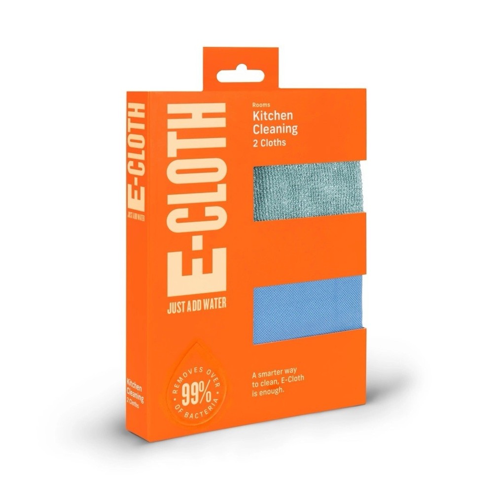E-Cloth Kitchen Cleaning 2 Pack Microfiber Cleaning Cloths