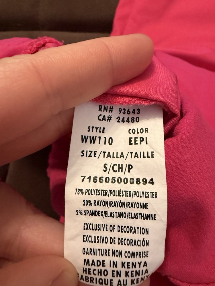 Cherokee Workwear Revolution Scrub Set Medium Top Small Bottom Pink