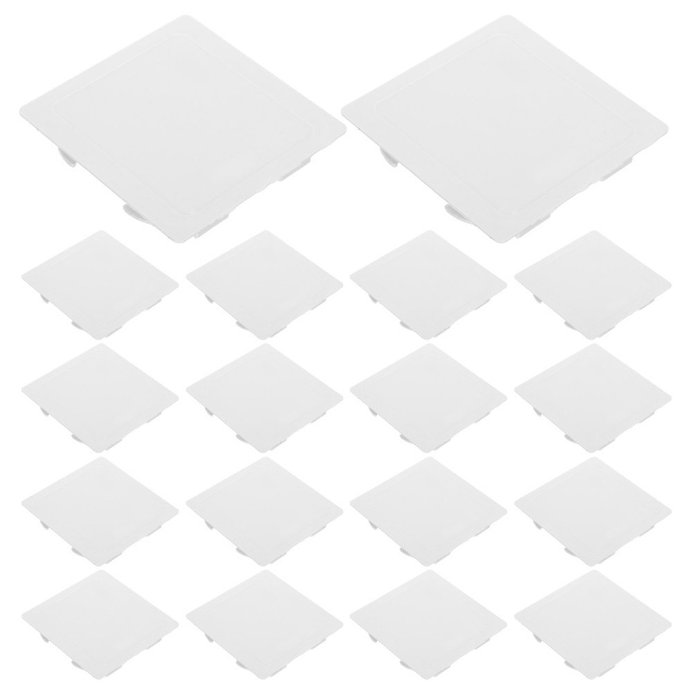 20 Pcs Switch Box Plate Covers White Modern Wall Electrical Outlet