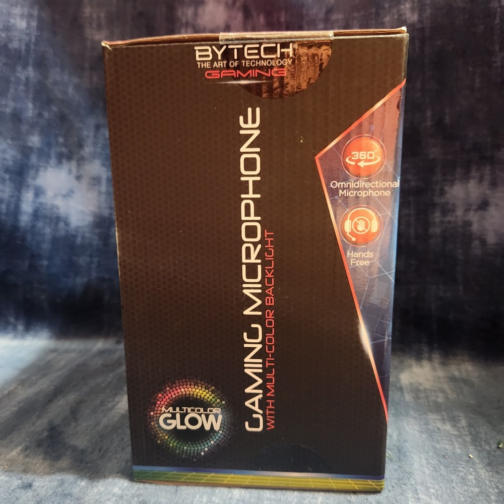 Gaming Microphone With Color Changing LED Backlight. BYTECH mulitcolor
