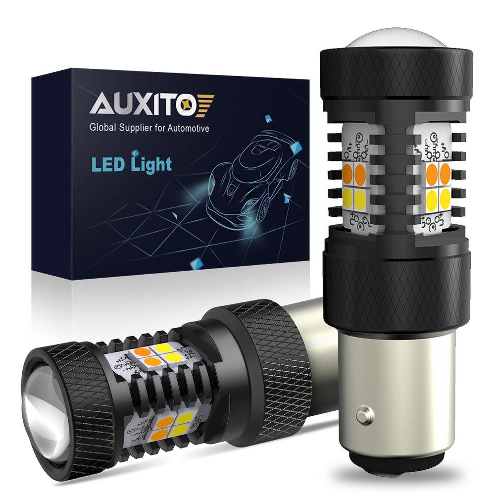 AUXITO 1157 LED Turn Signal Light Bulbs Switchback Amber White Anti Hyper Flash