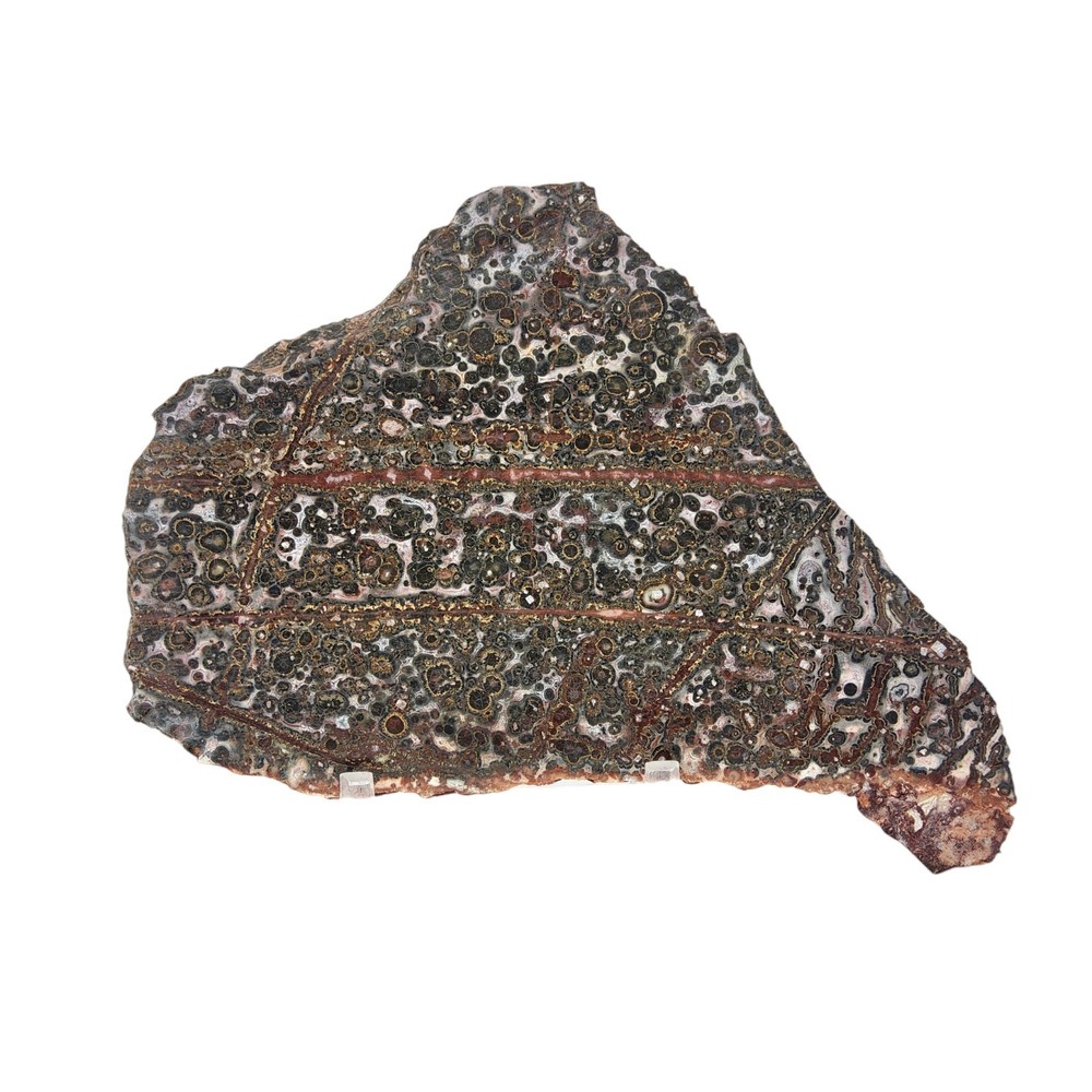 Leopard Jasper, slab, cabbing rough, lapidary, #R-6862