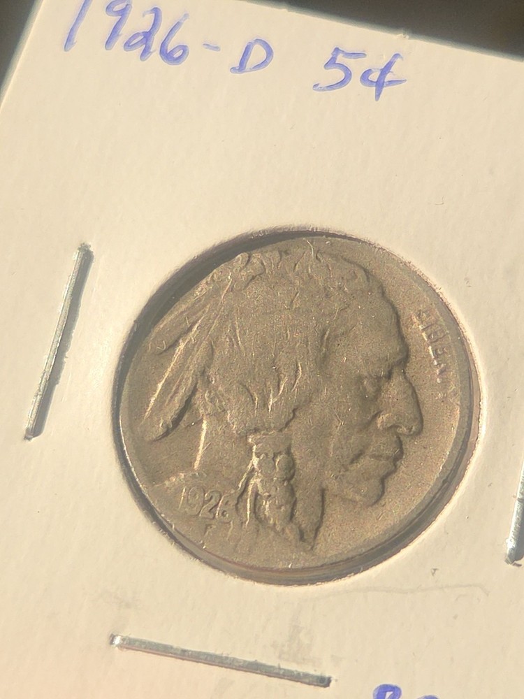 1926-D 5C Buffalo Nickel
