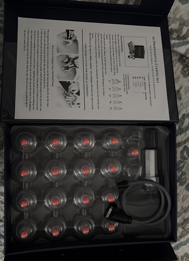 Professional CUPPING SET With Case. New/Open Box.