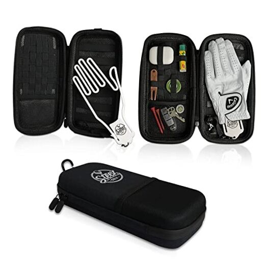 Accessory Case - Golf Bag Organizer. Airtight, Water-Resistant, Black