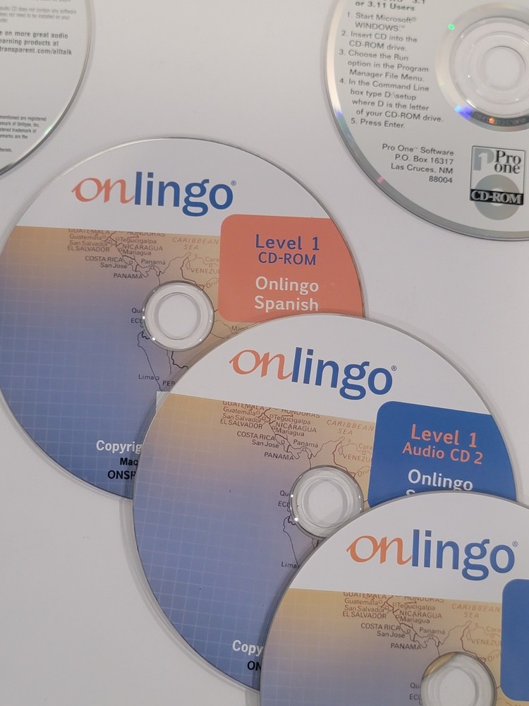 35 Spanish Loose Language PC CD-ROMs & Audio CDs - Living Language Learning