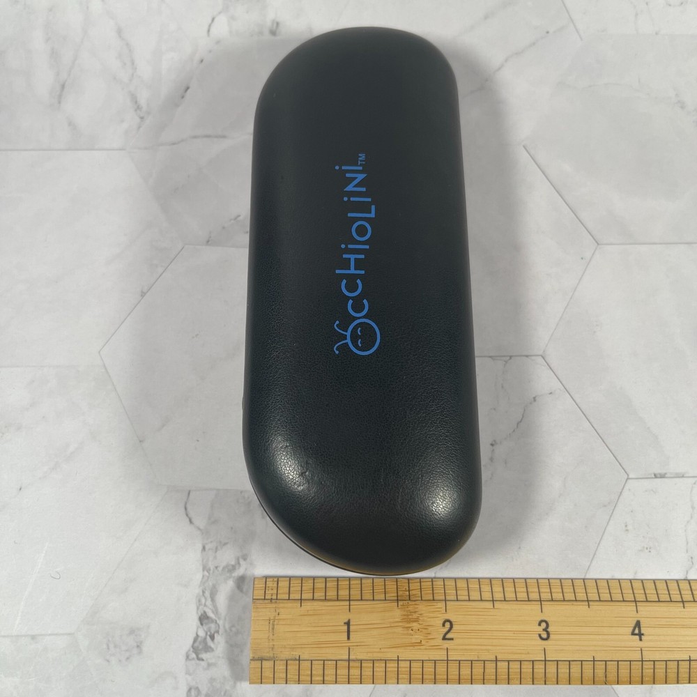 Occhiolini Eyeglasses Hard Case Portable Protective Case Black