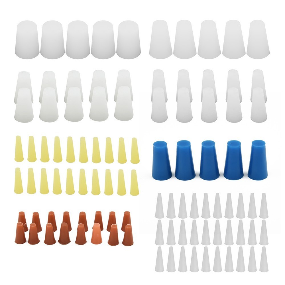 100Pcs Silicone Cones for High Temperature Masking in Labs and Workshops