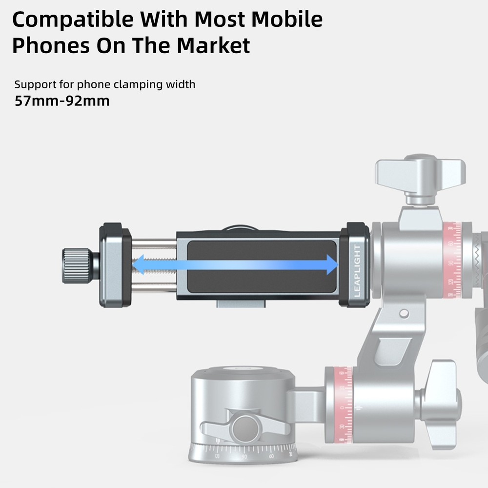 Phone Gimbal Stabilizer Three-Axis Tripod Fluid Head Pan Tilt Head Quick Release