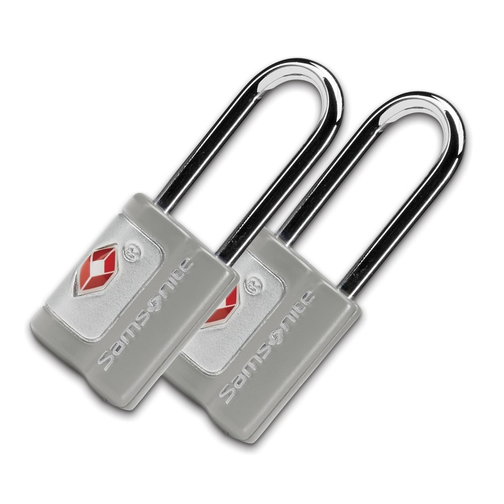 Samsonite 2 Pack Key Lock, TSA Approved Travel Lock, Light Grey