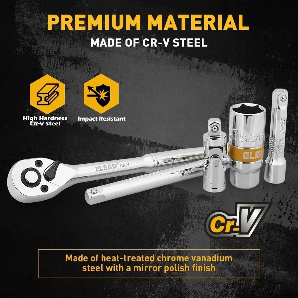 Efficient Spark Plug Socket Set - 12-Piece with Easy Identification & Storage