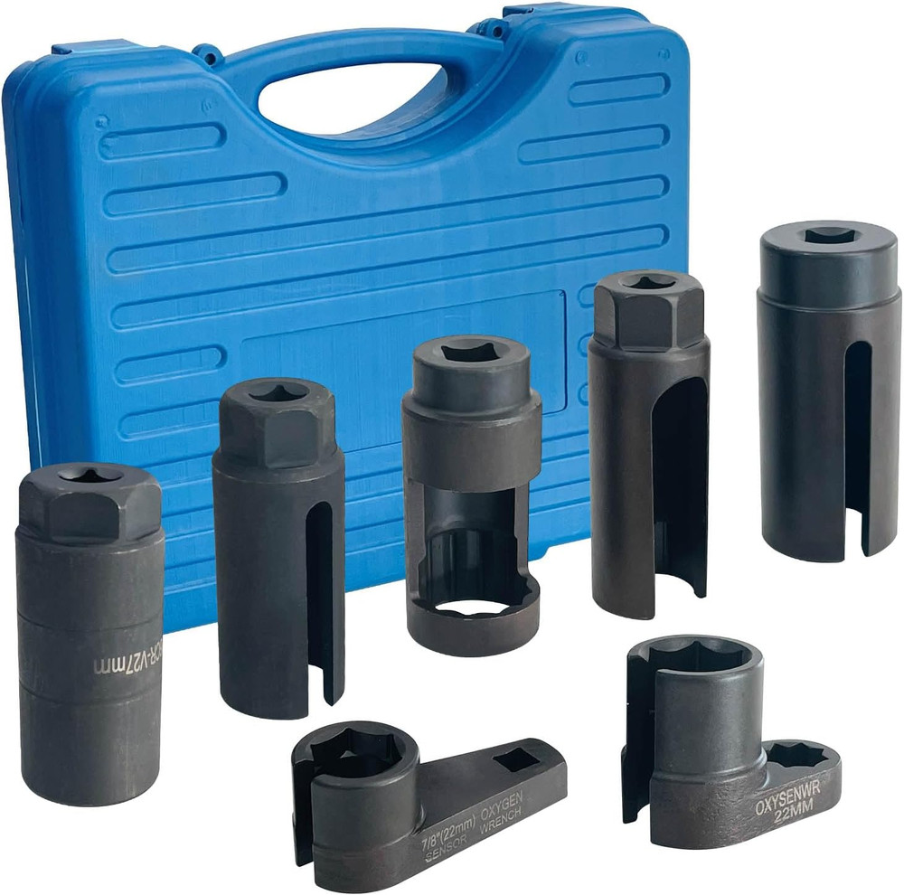7Pcs Sensor Socket Wrench Set Oil Pressure Sending Unit Master Tool Kit Vehicle