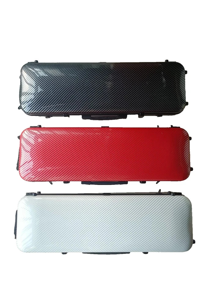 Good quality Rectangular carbon fiber 4/4 violin Case hard case music