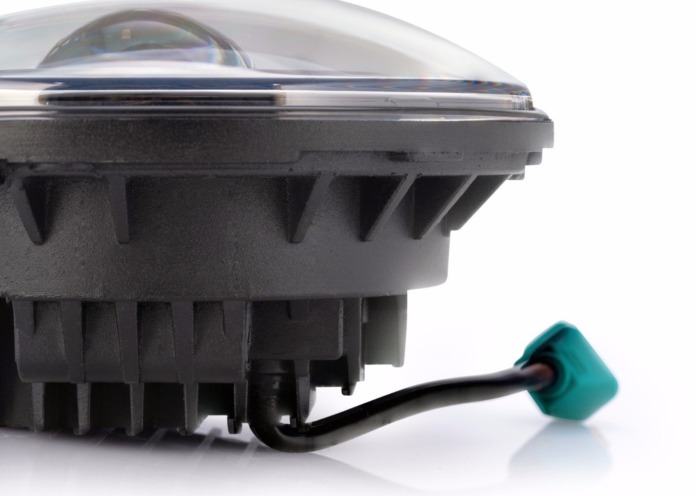 Eagle Lights Black 7" LED Headlight & Passing Light Kit Harley replacement