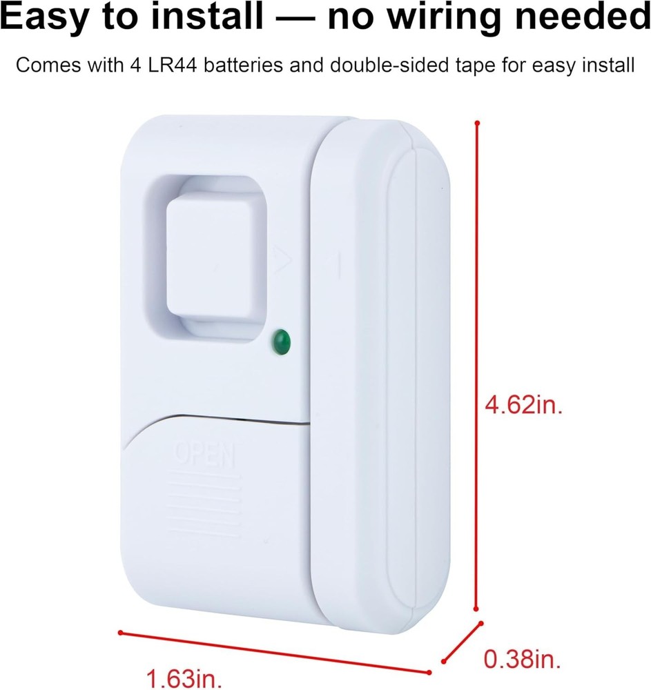 Wireless Burglar Alert System, 4 Alarms