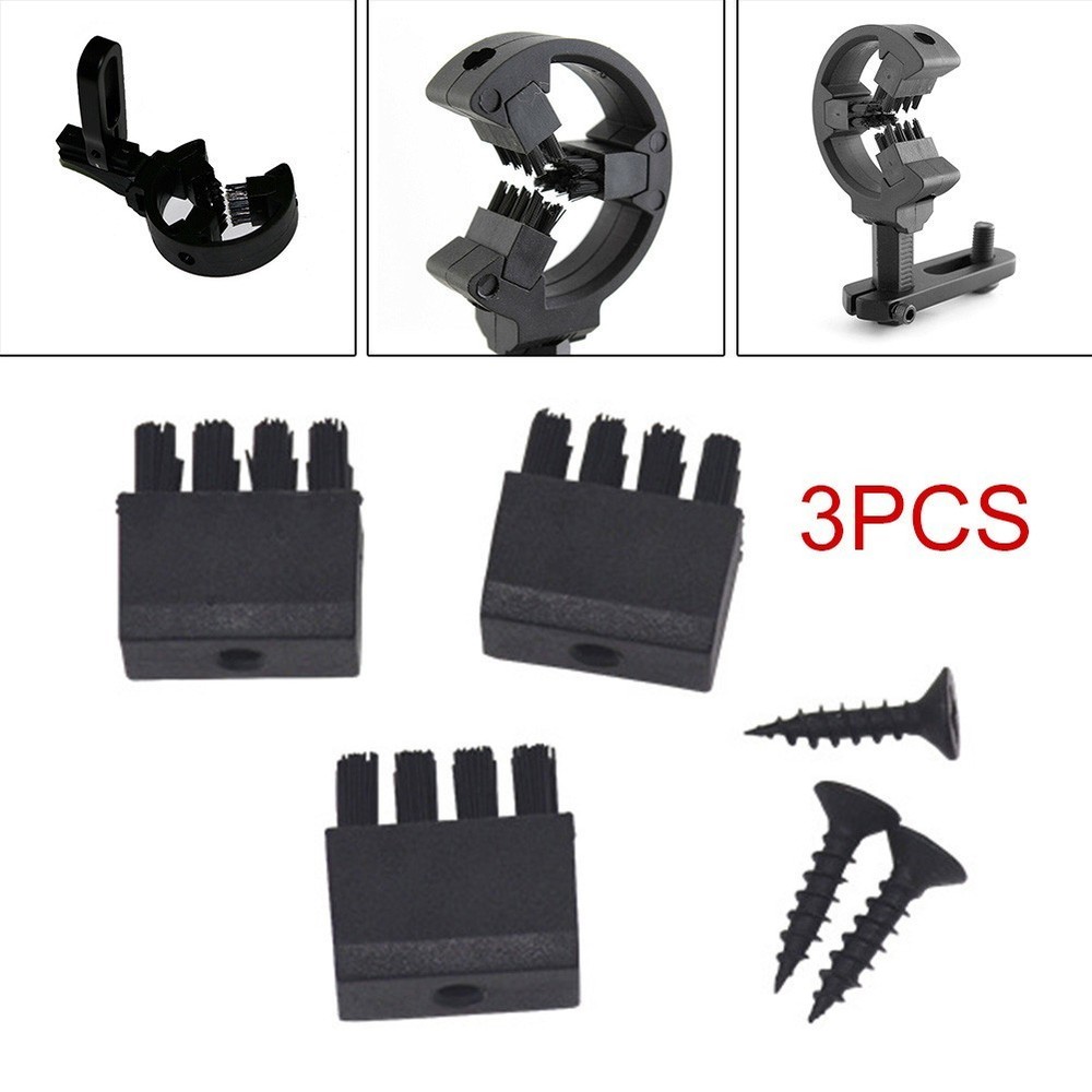 Increased Longevity Arrow Rest Brush Set 3pcs Replacement Brushes with Screws