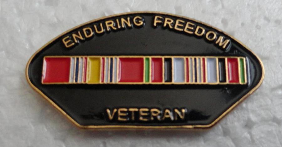 Enduring Freedom (Afghanistan) Veteran Hat Pin