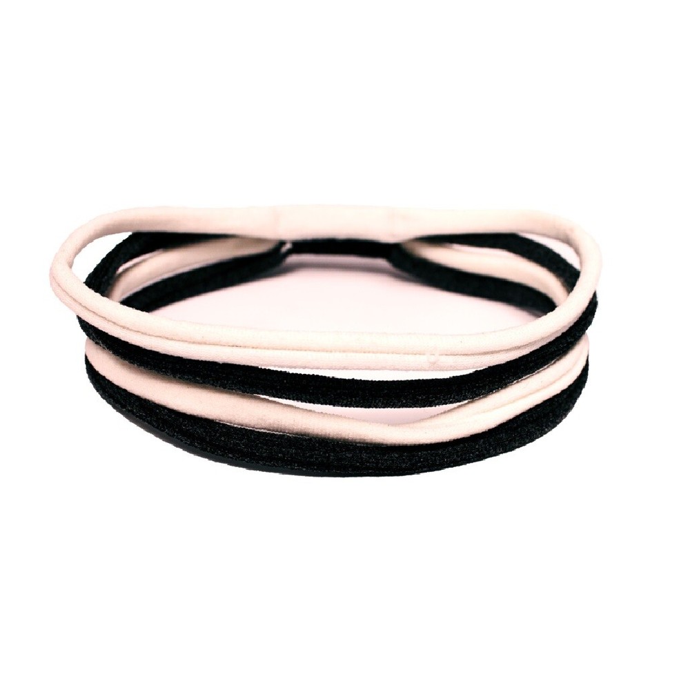 Mia Stringbean Elastics, Ponytail Holders, Hair Accessories w/ Strings/Slits