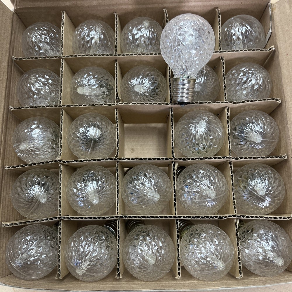 Celebrations  Round Cool White LED  Replacement Bulb  Warm White  25 lights