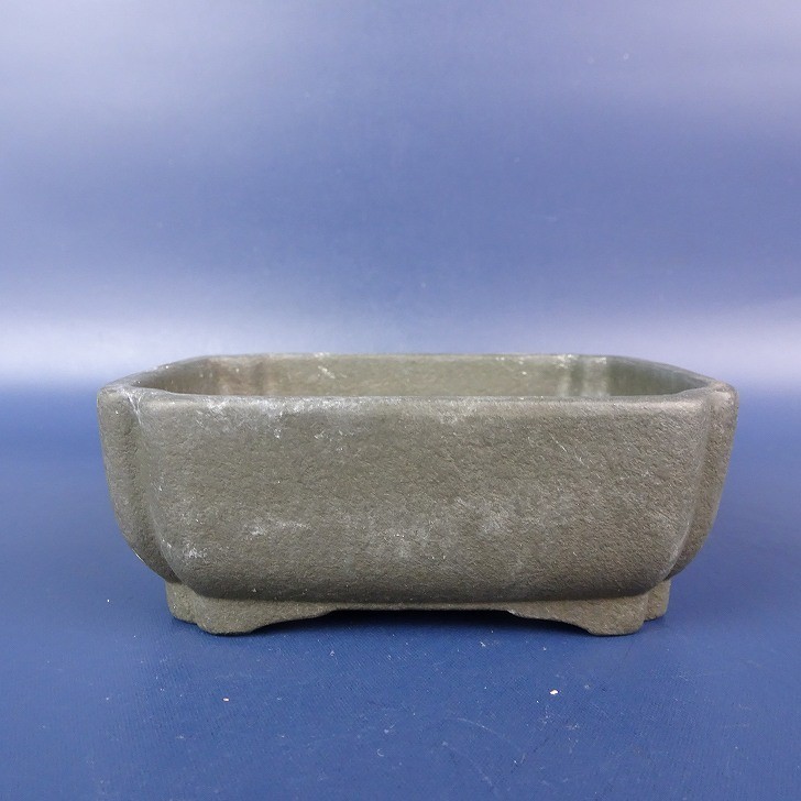 Japanese Bonsai Pot Signed Unglazed Rectangular Pot-BP201