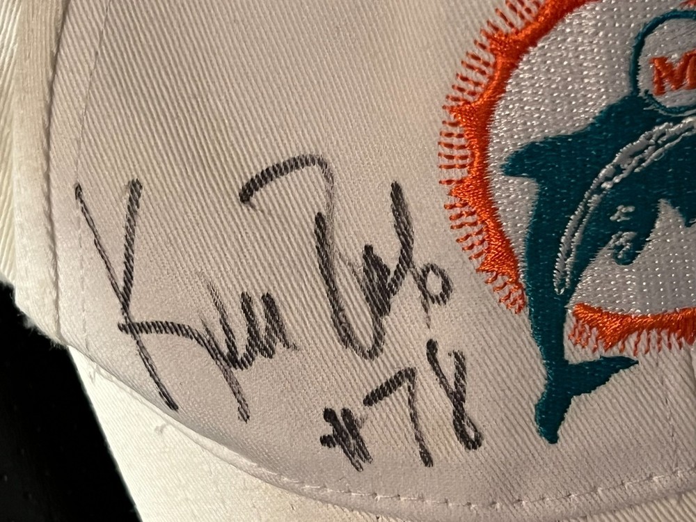 Miami Dolphins Bob Baumhower plus One other Autograph Hat