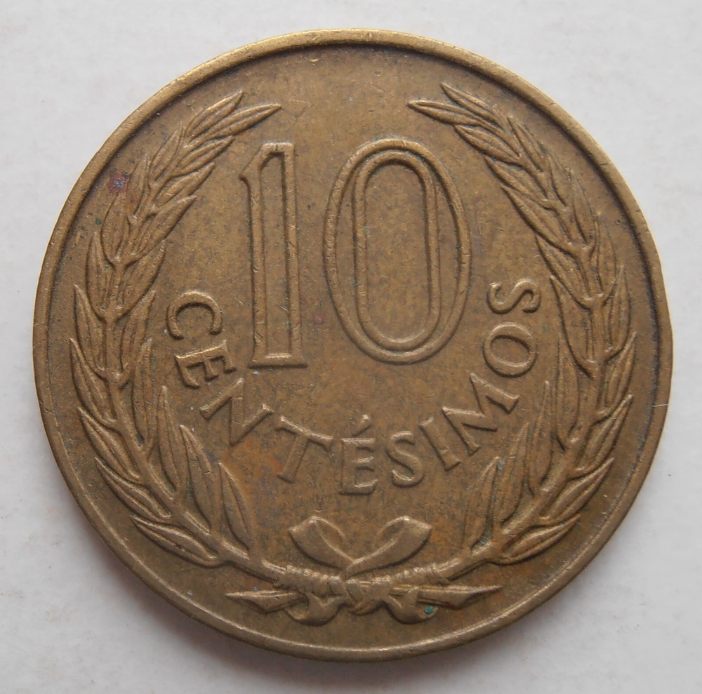 URUGUAY 10 CENTESIMOS 1960