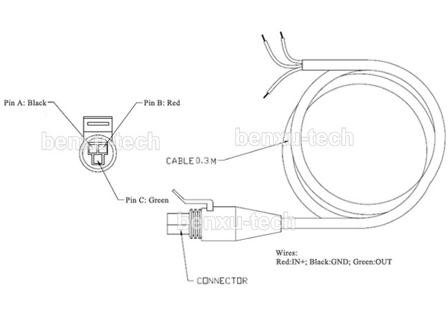 0.3m Wire Pressure Sensor Transmitter Transducer Sender for non-corrosive medium