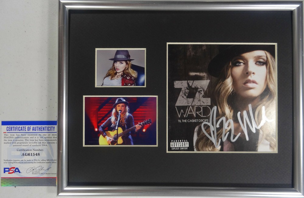 SIGNED ZZ WARD AUTOGRAPHED CD DISPLAY CERTIFIED AUTHENTIC PSA # AG61548