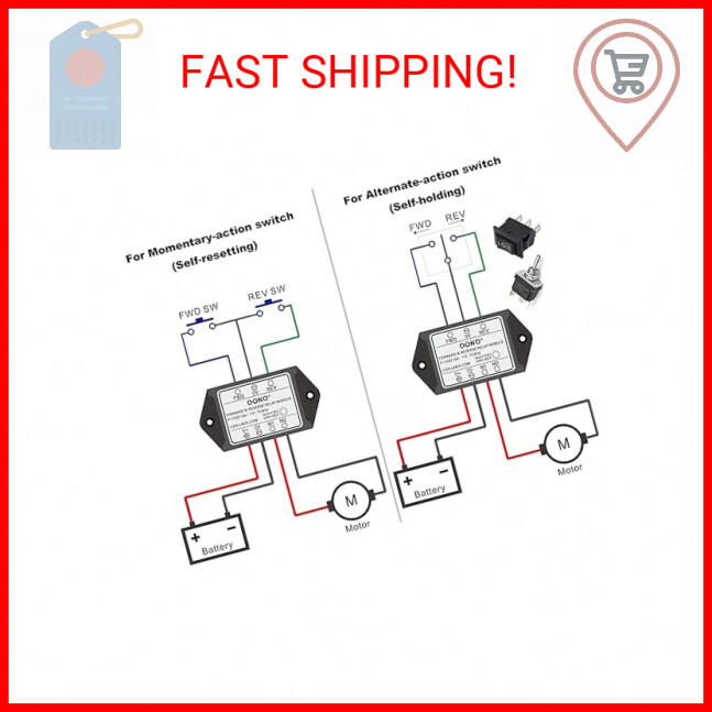 OONO Forward and Reverse Relay Module for Motor/Linear Actuator, Reversing Relay