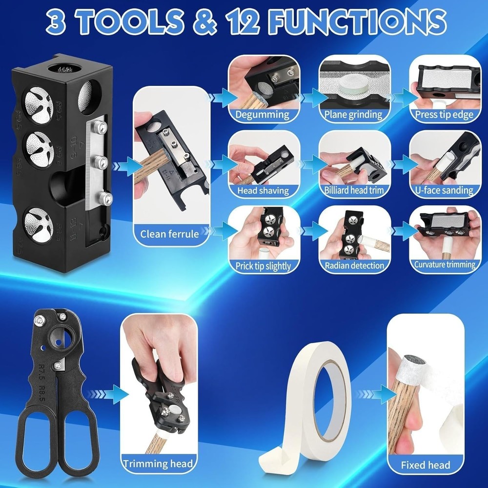 Professional Pool Cue Tips Repair Tool