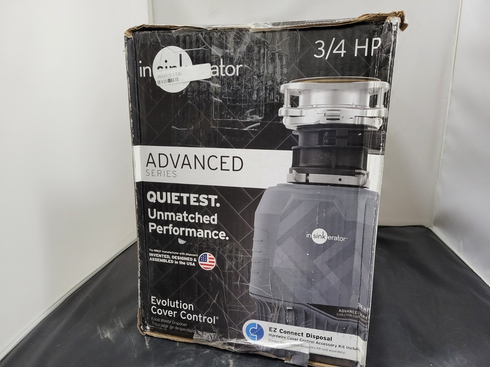 InSinkErator 3/4 Hp HP Batch Feed Waste Disposer EVOLUTIONCOVERCONTROL