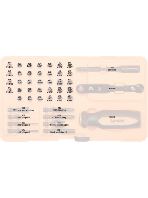 Lyman Master Gunsmith Tool Kit 45 Pc