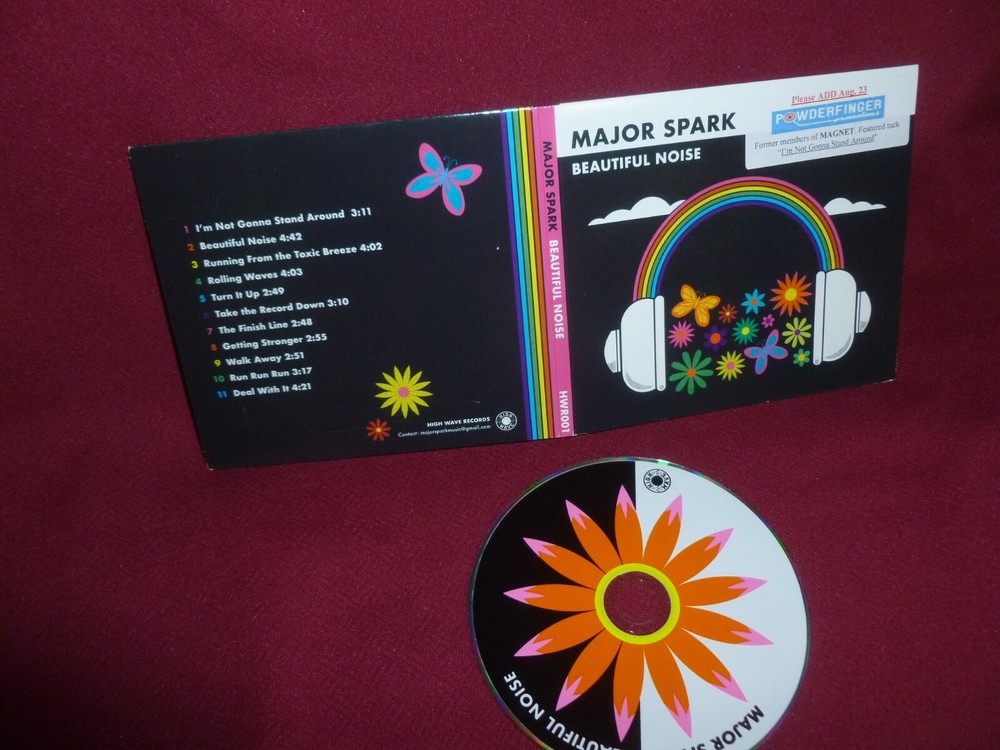 Major Spark Beautiful Noise Hype Sticker CD
