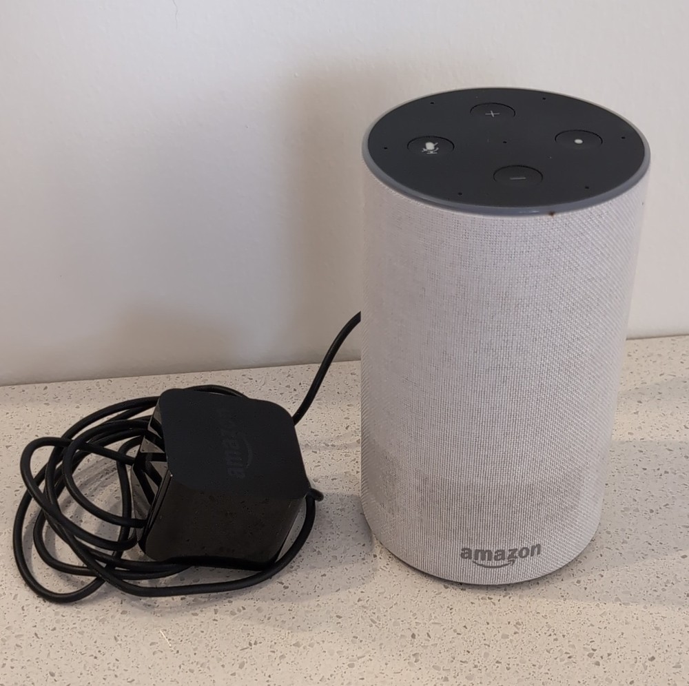 Amazon Echo (2nd Generation) Smart Speaker Sandstone Alexa Wi-Fi Bluetooth 21W