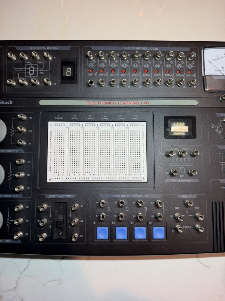 Radio Shack Electronics Learning Lab BOARD ONLY Model #2800055