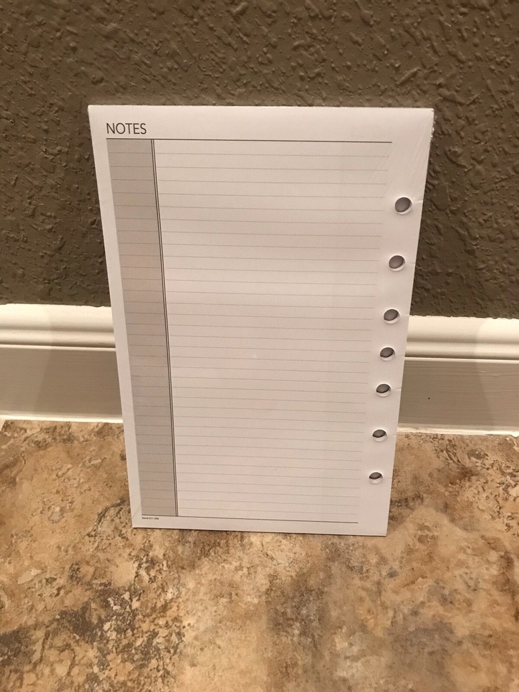 At-A-Glance Loose Leaf Note Pages 30 Sheets Total Size 4 Refill 011-200 Lined